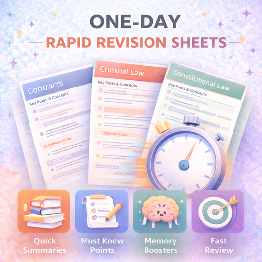 One-Day Rapid Revision Sheets